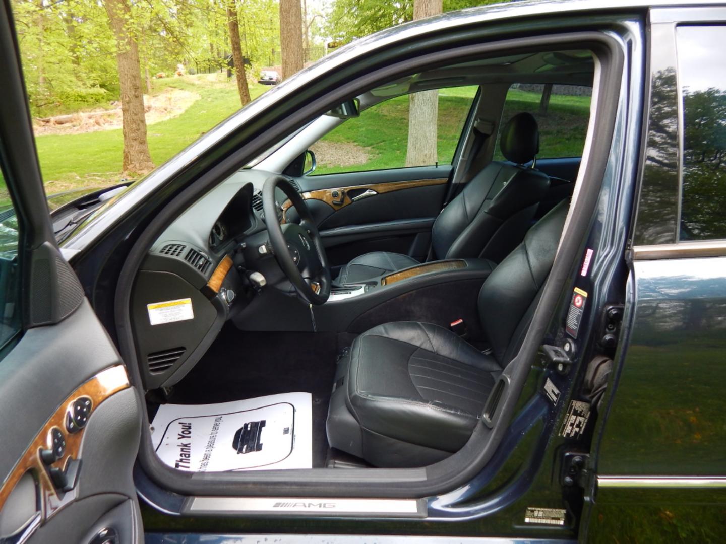 2005 Blue /Black Leather Mercedes-Benz AMG E55 AMG (WDBUF76J45A) with an 5.4L V8 SOHC 24V SUPERCHARGED engine, 5-Speed Automatic Overdrive transmission, located at 6528 Lower York Road, New Hope, PA, 18938, (215) 862-9555, 40.358707, -74.977882 - Here for sale is a super cool, very rare, 2005 Mercedes-Benz E55 AMG. Under the hood is one of Mercedes best V8's, the supercharged 5.4 liter. It puts the power to the rear wheels via an automatic 5 speed transmission equipped with push button speed shift technology. Options include: keyless entry - Photo#14